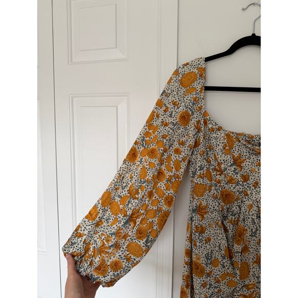 NWT Agua by Agua Bendita Vida Capullo Dress Long Sleeve Maxi Dress Gown - Picture 7 of 11